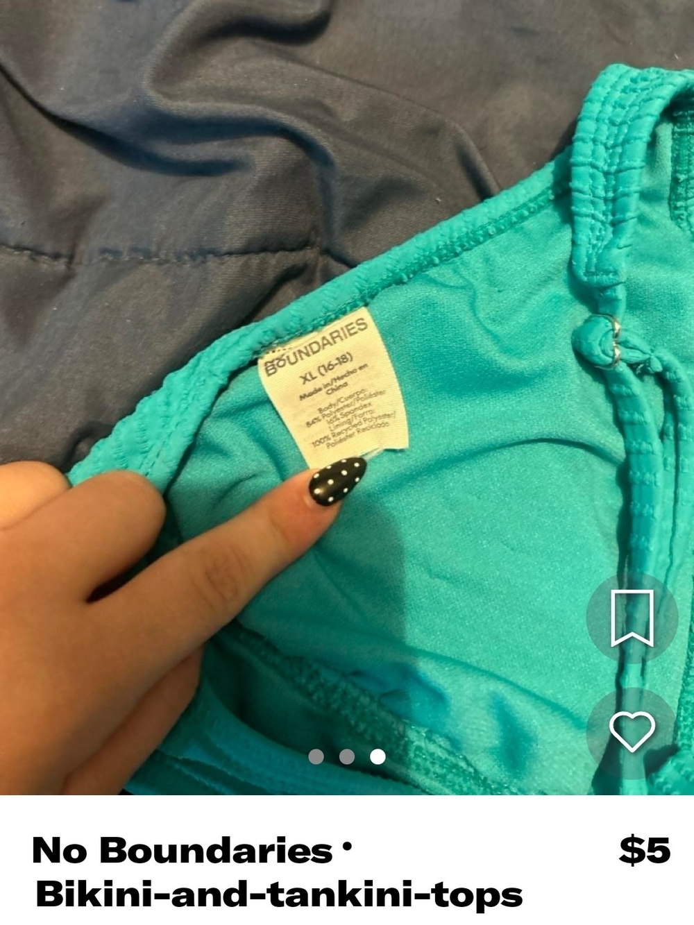 No Boundaries Turquoise Girls' Bikini Bottoms